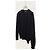 Louis Vuitton Langarm-Strickpullover mit Rundhalsausschnitt und Ton-in-Ton-Monogramm in Schwarz - Ansicht 2