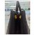 Prada Borsa Tote e Borsa a Spalla in Pelle Vitello Daino Nero - vista 18