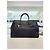 Prada Borsa Tote e Borsa a Spalla in Pelle Vitello Daino Nero - vista 6