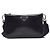Prada Borsa a tracolla in pelle spazzolata Nero