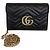 Gucci Mini borsa a tracolla con catena matelassé Black Marmont Nero - vista 2