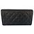 Chanel Classic Soft Caviar Black Timeless Silver Flap Long Wallet Schwarz - Ansicht 4