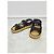Chanel Sandali in mesh patentato con logo CC nero e chiusura in velcro - vista 2
