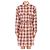 Isabel Marant Mini-Kleid aus Leinenmischung mit Karomuster (Orange) Rot