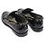 Chanel Mocassino da donna con catena logo CC in pelle vernice nera Nero - vista 4