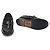 Chanel Mocassino da donna con catena logo CC in pelle vernice nera Nero - vista 5