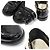 Chanel Mocassino da donna con catena logo CC in pelle vernice nera Nero - vista 6