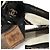 Chanel Mocassino da donna con catena logo CC in pelle vernice nera Nero - vista 7