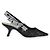 Dior Décolleté in mesh con cinturino slingback da donna (Nero)