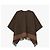 Fendi Woll-Kaschmir-Poncho mit Logo Mehrfarben - Ansicht 5