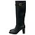 Dior Botas altas de tacón en piel de becerro Negro - vista 3