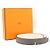 Hermès Cinturón reversible de cuero Constance Etoupe Naranja