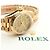 Rolex Datejust Gold Damenuhr Original mit Diamanten Golden - Ansicht 23
