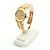 Rolex Datejust Gold Damenuhr Original mit Diamanten Golden - Ansicht 4