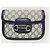 Horsebit 1955 Gucci Mini borsa a tracolla GG Supreme Horsebit blu e beige - vista 2