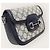 Horsebit 1955 Gucci Mini borsa a tracolla GG Supreme Horsebit blu e beige - vista 4