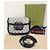 Horsebit 1955 Gucci Mini borsa a tracolla GG Supreme Horsebit blu e beige - vista 8