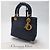 Dior Petit sac cabas Lady Cannage (Premium, Noir avec finitions dorées) - vue 6