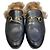 Gucci Mocassino in pelliccia con morsetto Horsebit Multicolore