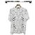 Louis Vuitton Besticktes Baumwoll-T-Shirt XXL Silber
