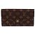 Louis Vuitton Monogramm Gold-Tone Sarah Long Wallet Schwarz