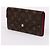 Louis Vuitton Monogramm Gold-Tone Sarah Long Wallet Schwarz - Ansicht 3