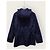 Louis Vuitton Parka con cappuccio in taffetà monogrammato blu navy - vista 4