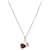 Chanel Collana CC Oro con Cuore Rosa - vista 2