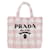 Prada Rosa Raphia Tote Bag Pink