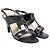 Chanel Scarpe aperte in vernice Nero - vista 3