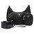 Prada Borsa Hobo in tessuto con tracolla a catena Nero