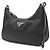 Prada Borsa Hobo in tessuto con tracolla a catena Nero - vista 2