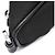 Prada Borsa Hobo in tessuto con tracolla a catena Nero - vista 3