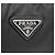 Prada Borsa Hobo in tessuto con tracolla a catena Nero - vista 5