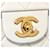 Chanel Classic Small in agnello Bianco - vista 6