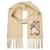 Burberry Sciarpa in cashmere Check Label Arancione