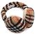Burberry Cache-oreilles à carreaux en laine et cachemire beige sable pour junior - vista 4