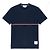 Thom Browne Midweight Jersey-T-Shirt mit Streifen Schwarz