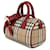 Burberry Mini borsa bowling Check Marrone  - vista 4