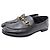 Gucci Mocassino in pelle con morsetto Marrone