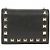 Valentino Portafoglio Rockstud in pelle nera Nero