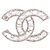 Chanel CC Logo Pearl Crystal Brooch