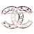 Chanel CC Logo Pearl Crystal Brooch - view 5