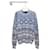 Louis Vuitton Jacquard-Strickpullover mit blauem Monogramm  - Ansicht 1