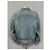 Saint Laurent Oversized Denim-Jacke Braun - Ansicht 2