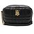 Burberry Mini borsa a tracolla Lola in pelle nera con logo TB dorato Nero