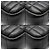 Burberry Mini borsa a tracolla Lola in pelle nera con logo TB dorato Nero - vista 10