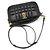 Burberry Mini borsa a tracolla Lola in pelle nera con logo TB dorato Nero - vista 3