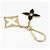 Louis Vuitton Portachiavi Pendente per Borsa Puzzle Flower D'oro - vista 3