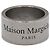 Maison Martin Margiela Anello largo Maison Margiela con incisione del logo in argento